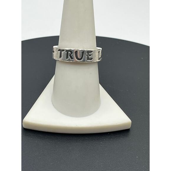 James Avery Sterling Silver True Love Waits Purity Cross Band Ring Sz Small 8.5 - Picture 4 of 11